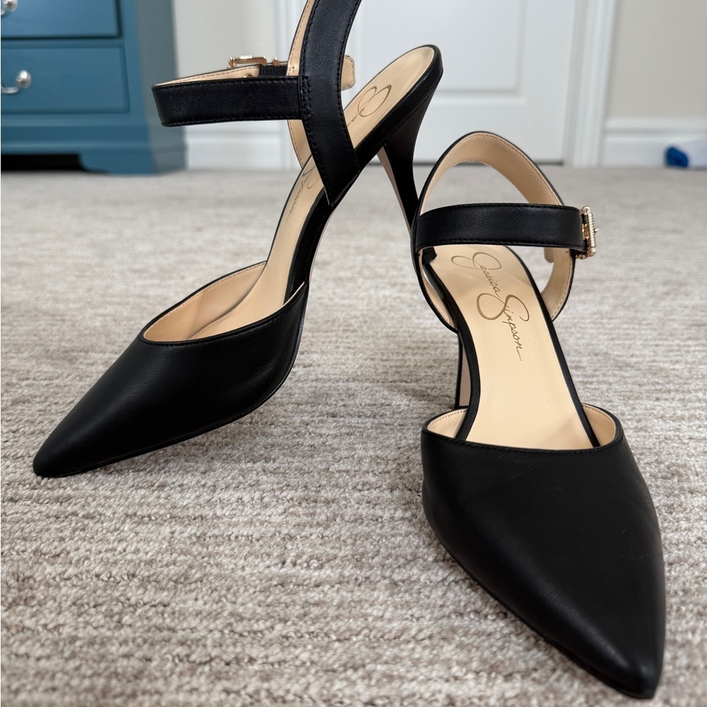 Jessica Simpson Black Stiletto Heels